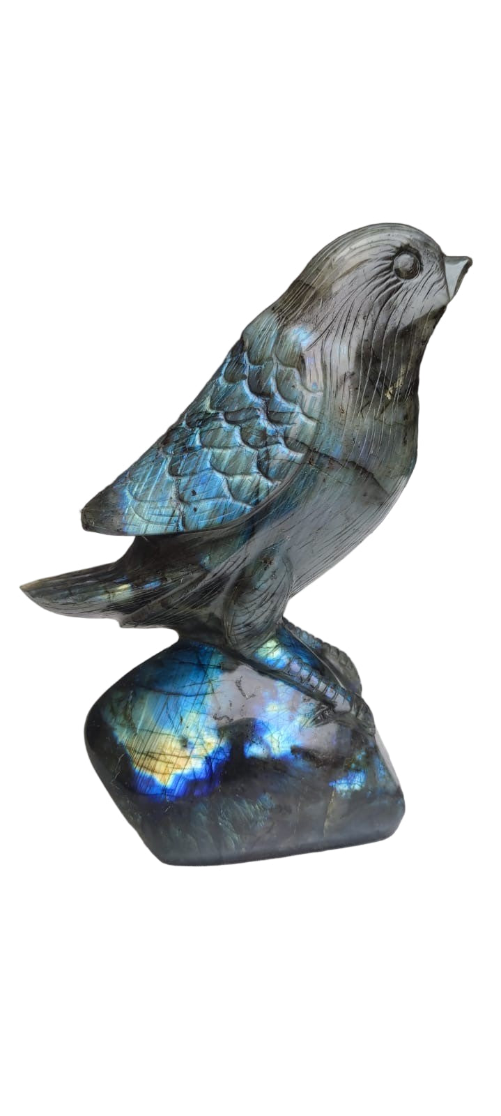 Vorona - Bird Carving in Labradorite