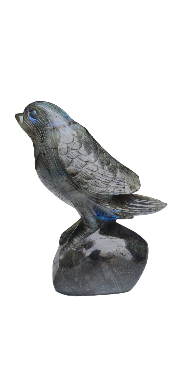 Vorona - Bird Carving in Labradorite