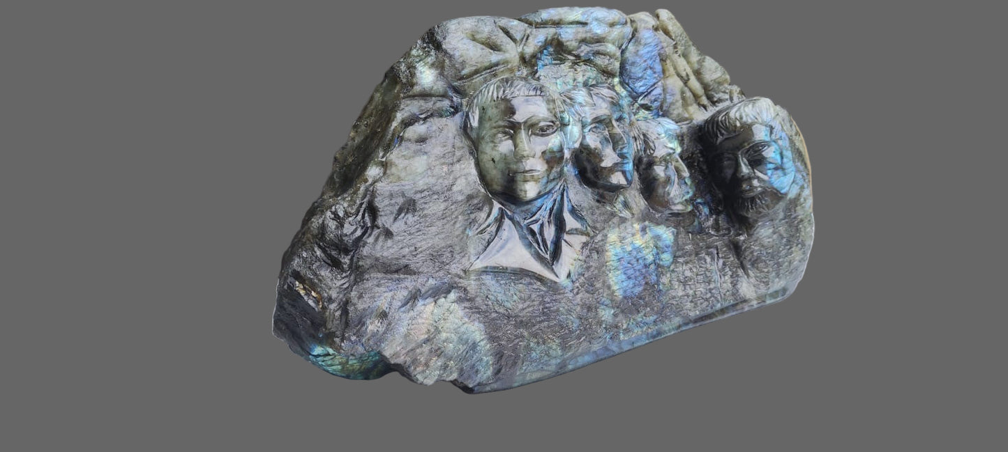 Mount Rushmore in Madagascar Labradorite
