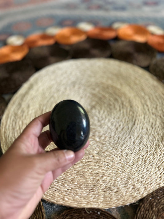 Black Tourmaline Palm Stone