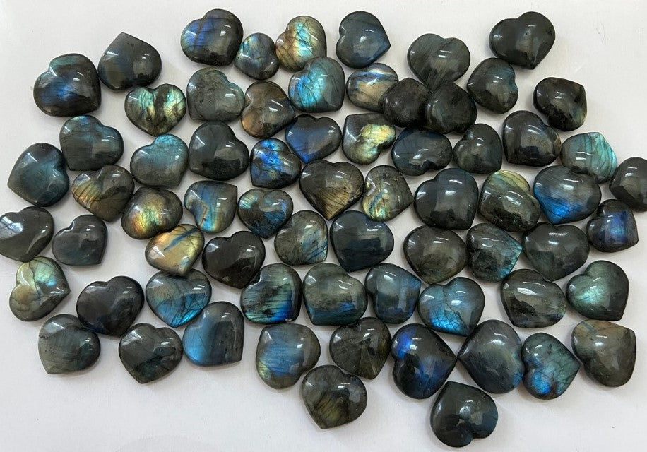 Labradorite Heart