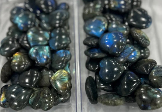 Labradorite Heart