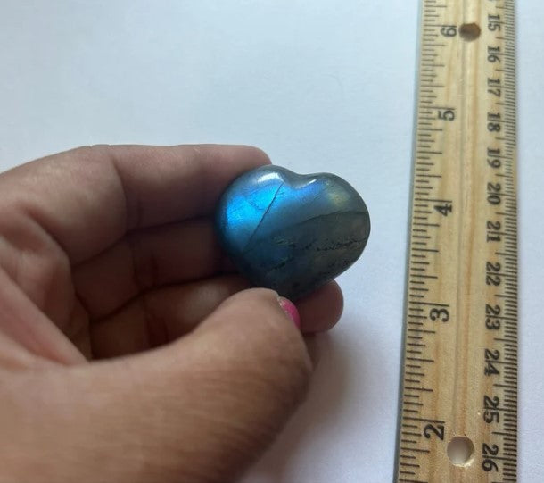 Labradorite Heart