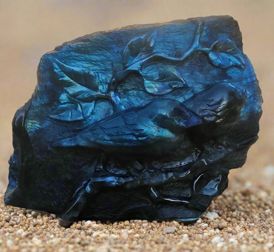 Flower Bird Carving