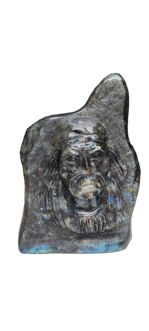 Native American in Madagascar labradorite